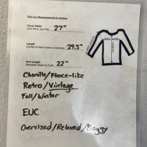 Vintage Bergati Chenille Sweater Mens XL Geometric Retro Pullover Soft Comfy - Picture 5 of 12